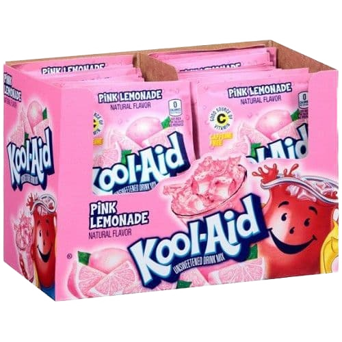 Kool Aid Packet Lem Pink Unsweetened 48ct
